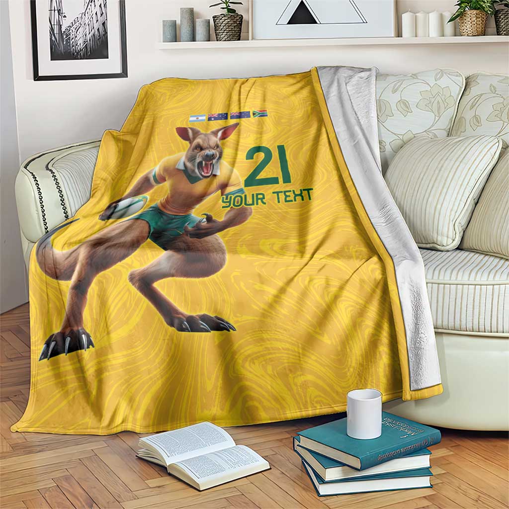 Australia Rugby Custom Blanket Glory Be To Wallabies Simple Pattern - Aussie Hoodie
