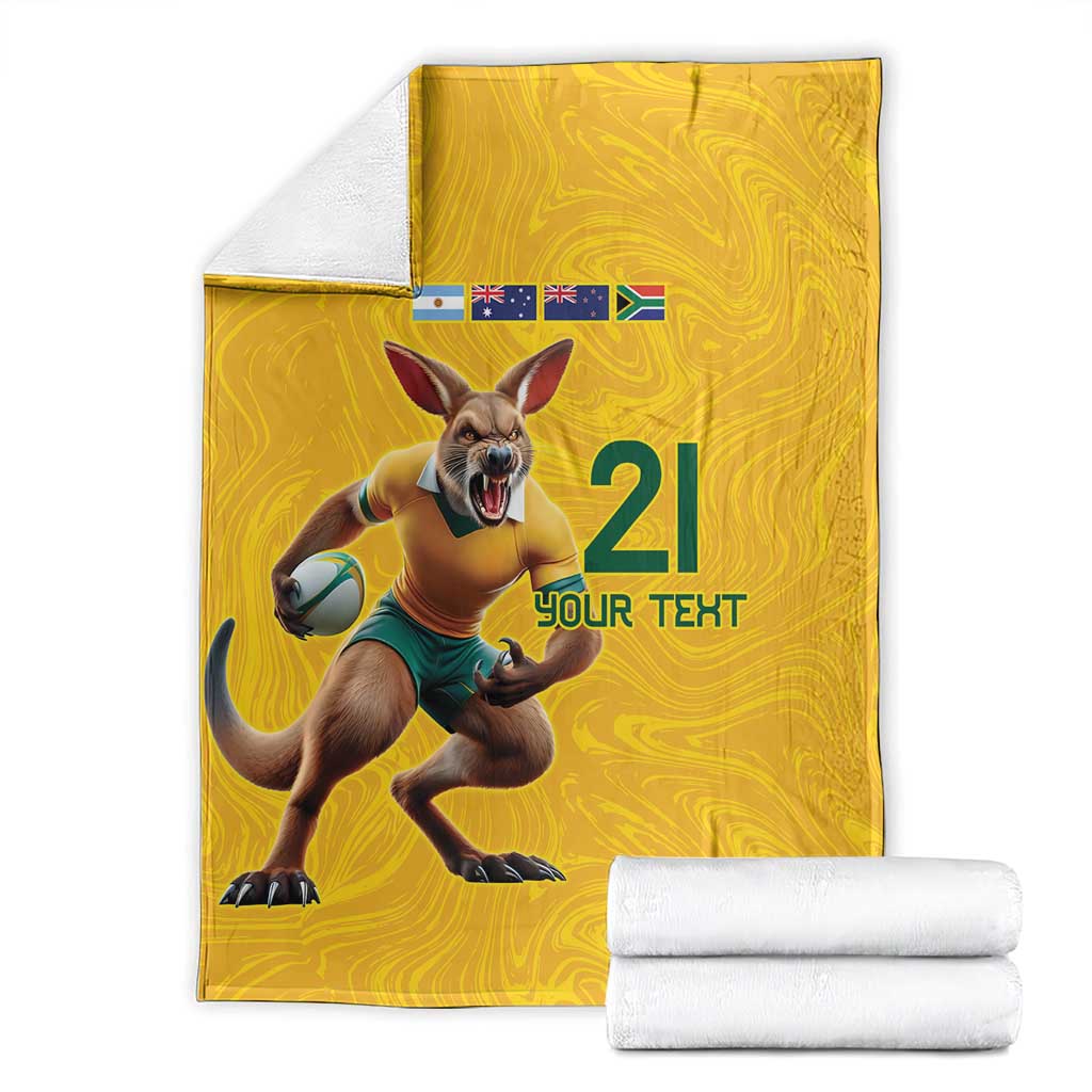 Australia Rugby Custom Blanket Glory Be To Wallabies Simple Pattern - Aussie Hoodie
