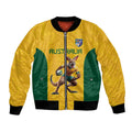 Australia Rugby Custom Bomber Jacket Glory Be To Wallabies Simple Pattern - Aussie Hoodie