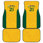 Australia Rugby Custom Car Mats Glory Be To Wallabies Simple Pattern - Aussie Hoodie