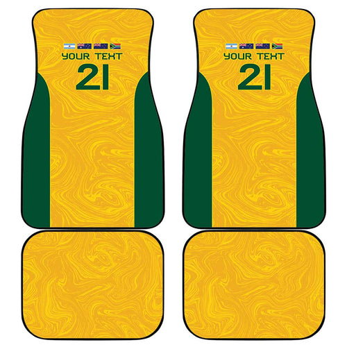 Australia Rugby Custom Car Mats Glory Be To Wallabies Simple Pattern - Aussie Hoodie