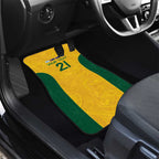 Australia Rugby Custom Car Mats Glory Be To Wallabies Simple Pattern - Aussie Hoodie
