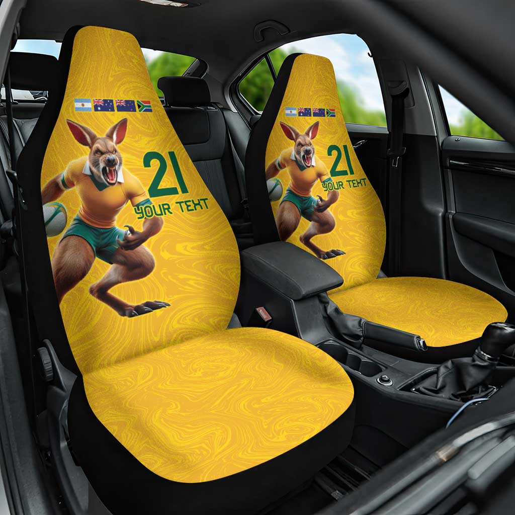 Australia Rugby Custom Car Seat Cover Glory Be To Wallabies Simple Pattern - Aussie Hoodie