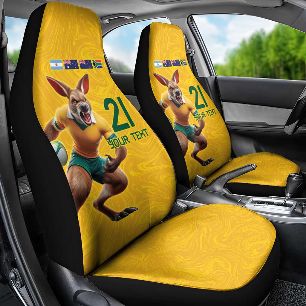 Australia Rugby Custom Car Seat Cover Glory Be To Wallabies Simple Pattern - Aussie Hoodie