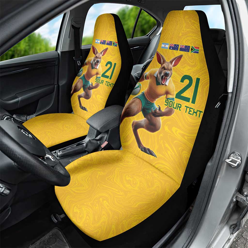 Australia Rugby Custom Car Seat Cover Glory Be To Wallabies Simple Pattern - Aussie Hoodie
