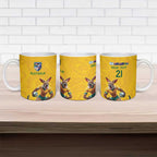 Australia Rugby Custom Ceramic Mug Glory Be To Wallabies Simple Pattern - Aussie Hoodie