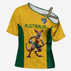 Australia Rugby Custom Cross Shoulder Shirt Glory Be To Wallabies Simple Pattern - Aussie Hoodie
