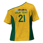 Australia Rugby Custom Cross Shoulder Shirt Glory Be To Wallabies Simple Pattern - Aussie Hoodie