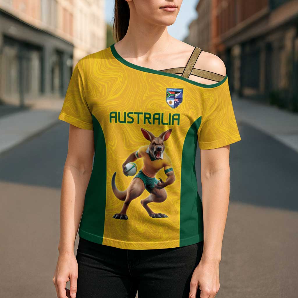 Australia Rugby Custom Cross Shoulder Shirt Glory Be To Wallabies Simple Pattern - Aussie Hoodie