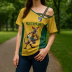 Australia Rugby Custom Cross Shoulder Shirt Glory Be To Wallabies Simple Pattern - Aussie Hoodie