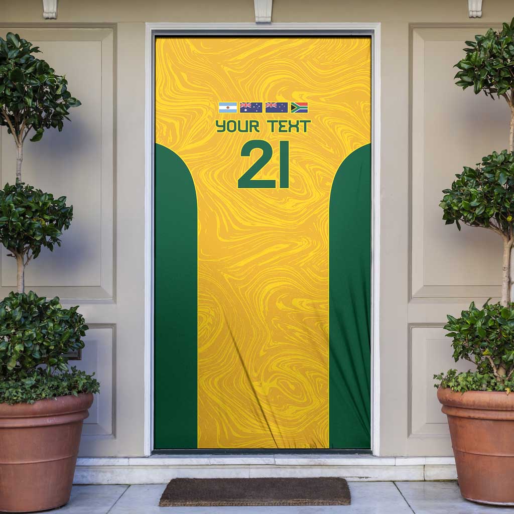 Australia Rugby Custom Door Cover Glory Be To Wallabies Simple Pattern - Aussie Hoodie