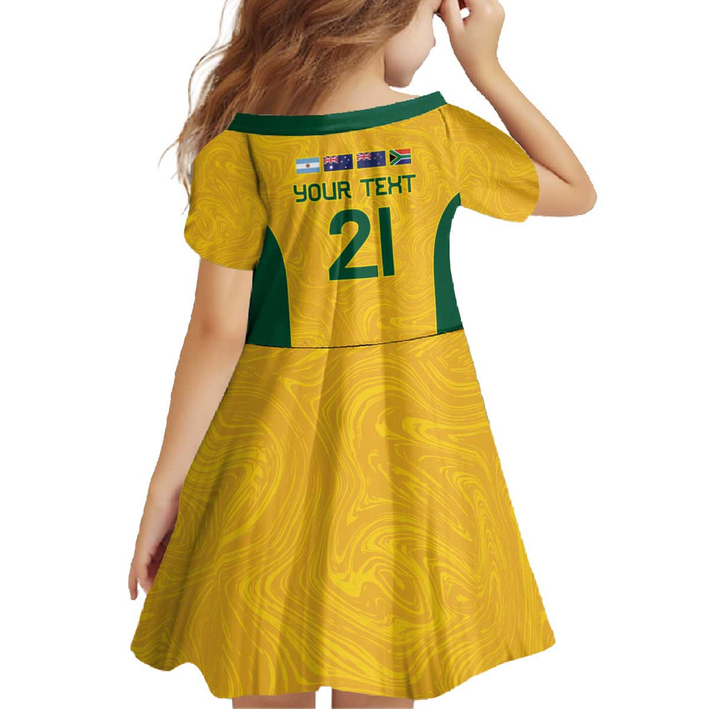 Australia Rugby Custom Family Matching Off The Shoulder Long Sleeve Dress and Hawaiian Shirt Glory Be To Wallabies Simple Pattern - Aussie Hoodie