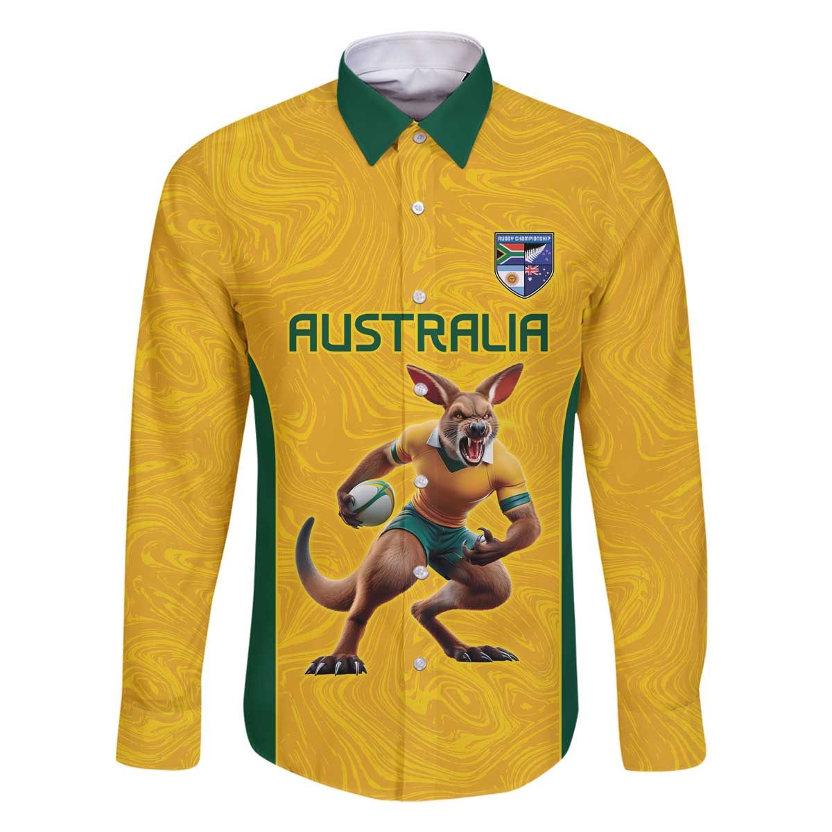Australia Rugby Custom Family Matching Off The Shoulder Long Sleeve Dress and Hawaiian Shirt Glory Be To Wallabies Simple Pattern - Aussie Hoodie