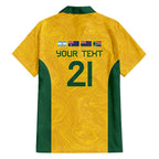 Australia Rugby Custom Family Matching Puletasi and Hawaiian Shirt Glory Be To Wallabies Simple Pattern - Aussie Hoodie