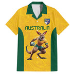 Australia Rugby Custom Family Matching Summer Maxi Dress and Hawaiian Shirt Glory Be To Wallabies Simple Pattern - Aussie Hoodie