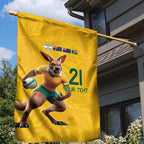 Australia Rugby Custom Garden Flag Glory Be To Wallabies Simple Pattern - Aussie Hoodie