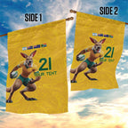 Australia Rugby Custom Garden Flag Glory Be To Wallabies Simple Pattern - Aussie Hoodie