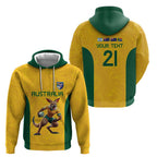 Australia Rugby Custom Hoodie Glory Be To Wallabies Simple Pattern - Aussie Hoodie
