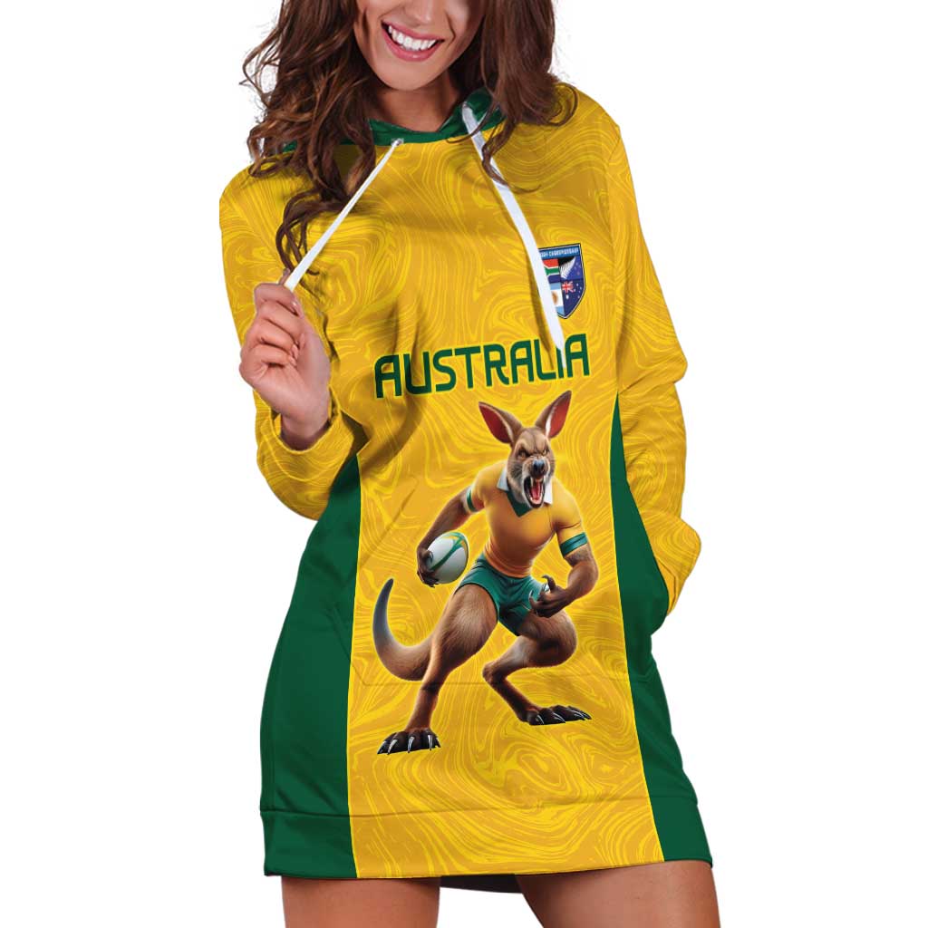 Australia Rugby Custom Hoodie Dress Glory Be To Wallabies Simple Pattern - Aussie Hoodie