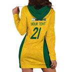 Australia Rugby Custom Hoodie Dress Glory Be To Wallabies Simple Pattern - Aussie Hoodie