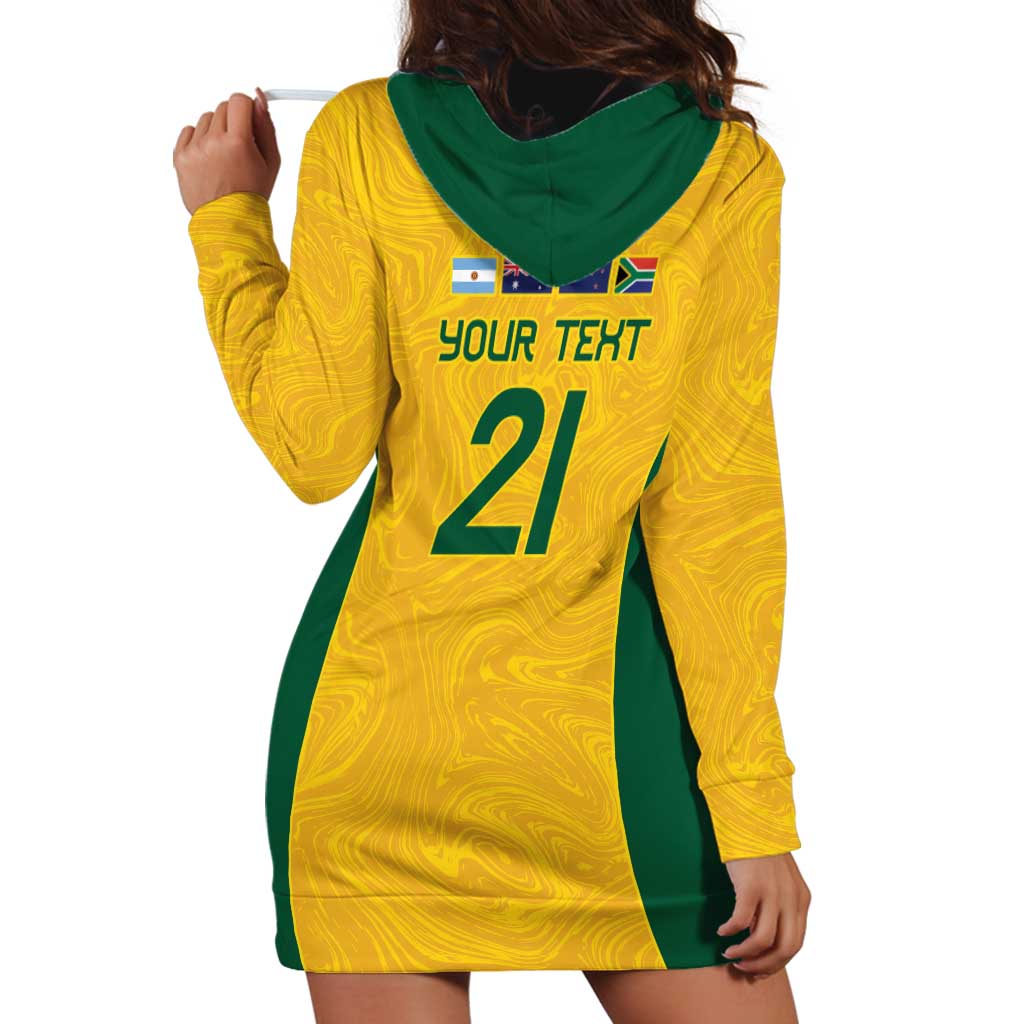 Australia Rugby Custom Hoodie Dress Glory Be To Wallabies Simple Pattern - Aussie Hoodie