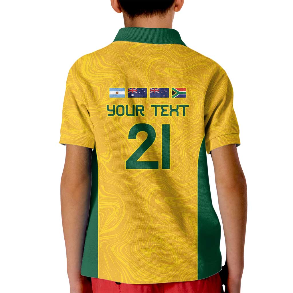 Australia Rugby Custom Kid Polo Shirt Glory Be To Wallabies Simple Pattern - Aussie Hoodie
