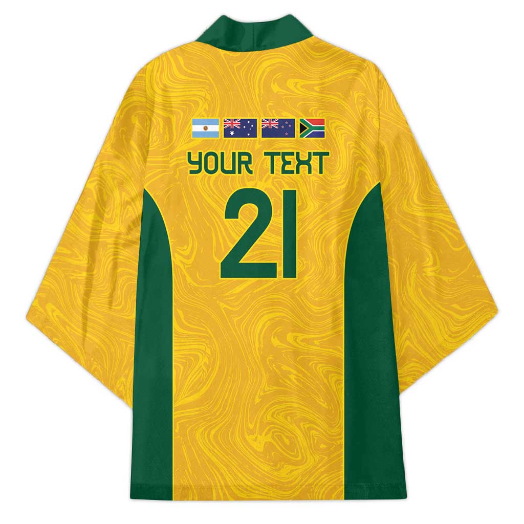 Australia Rugby Custom Kimono Glory Be To Wallabies Simple Pattern - Aussie Hoodie