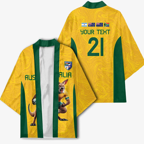 Australia Rugby Custom Kimono Glory Be To Wallabies Simple Pattern - Aussie Hoodie