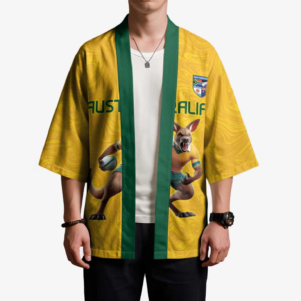 Australia Rugby Custom Kimono Glory Be To Wallabies Simple Pattern - Aussie Hoodie