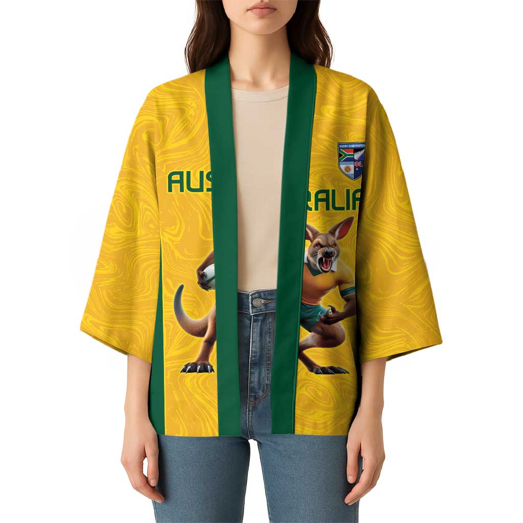 Australia Rugby Custom Kimono Glory Be To Wallabies Simple Pattern - Aussie Hoodie