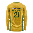 Australia Rugby Custom Long Sleeve Shirt Glory Be To Wallabies Simple Pattern - Aussie Hoodie