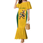Australia Rugby Custom Mermaid Dress Glory Be To Wallabies Simple Pattern - Aussie Hoodie