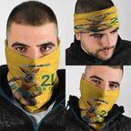 Australia Rugby Custom Neck Gaiter Glory Be To Wallabies Simple Pattern - Aussie Hoodie