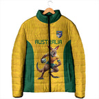 Australia Rugby Custom Padded Jacket Glory Be To Wallabies Simple Pattern - Aussie Hoodie