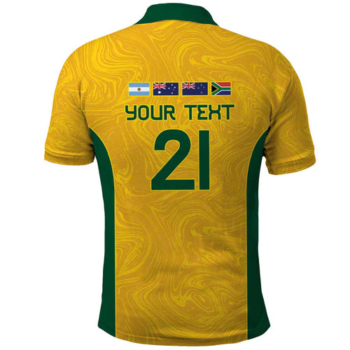 Australia Rugby Custom Polo Shirt Glory Be To Wallabies Simple Pattern - Aussie Hoodie