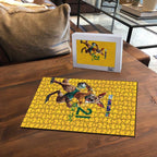 Australia Rugby Custom Puzzle Glory Be To Wallabies Simple Pattern - Aussie Hoodie