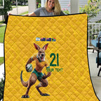 Australia Rugby Custom Quilt Glory Be To Wallabies Simple Pattern - Aussie Hoodie