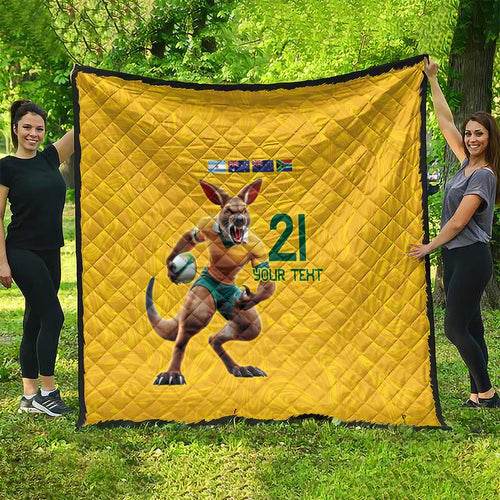 Australia Rugby Custom Quilt Glory Be To Wallabies Simple Pattern - Aussie Hoodie
