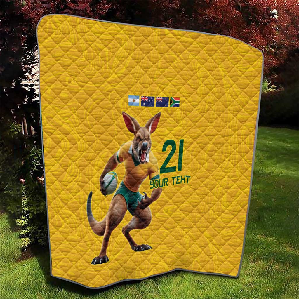 Australia Rugby Custom Quilt Glory Be To Wallabies Simple Pattern - Aussie Hoodie