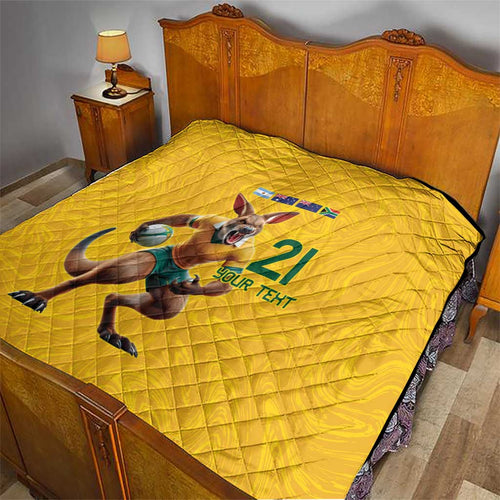 Australia Rugby Custom Quilt Glory Be To Wallabies Simple Pattern - Aussie Hoodie