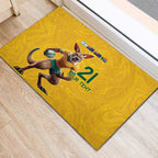 Australia Rugby Custom Rubber Doormat Glory Be To Wallabies Simple Pattern - Aussie Hoodie