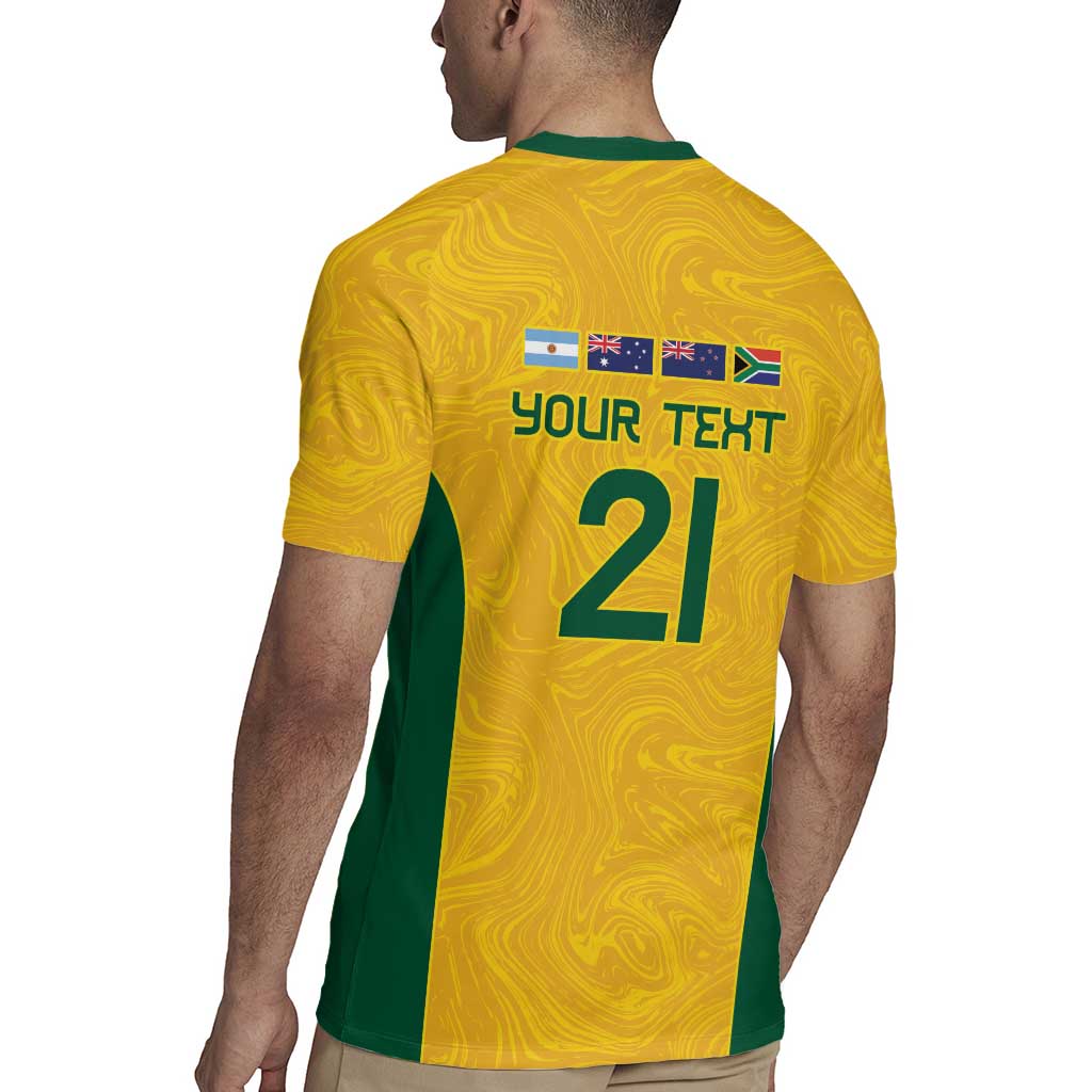 Australia Rugby Custom Rugby Jersey Glory Be To Wallabies Simple Pattern - Aussie Hoodie