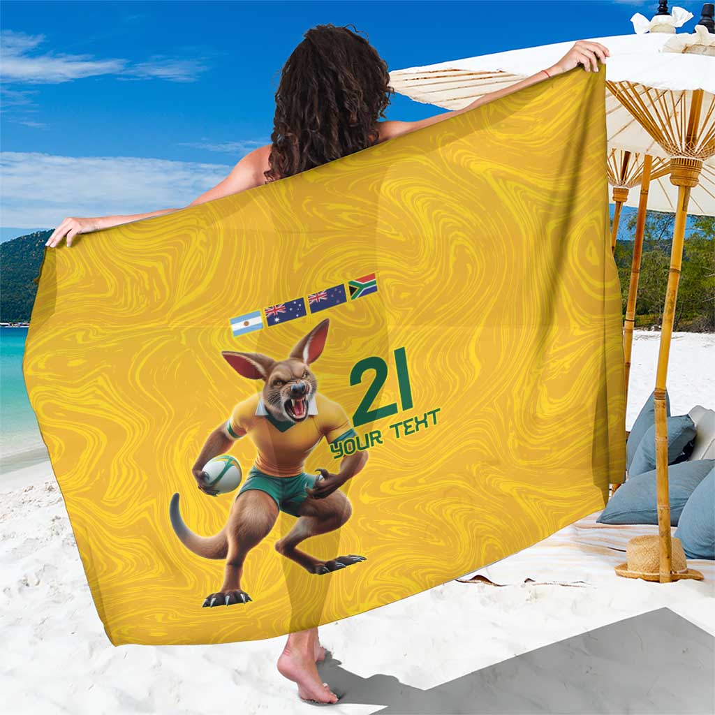 Australia Rugby Custom Sarong Glory Be To Wallabies Simple Pattern - Aussie Hoodie