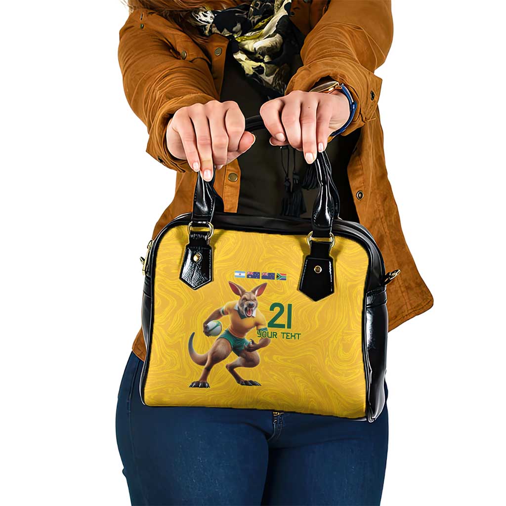 Australia Rugby Custom Shoulder Handbag Glory Be To Wallabies Simple Pattern - Aussie Hoodie