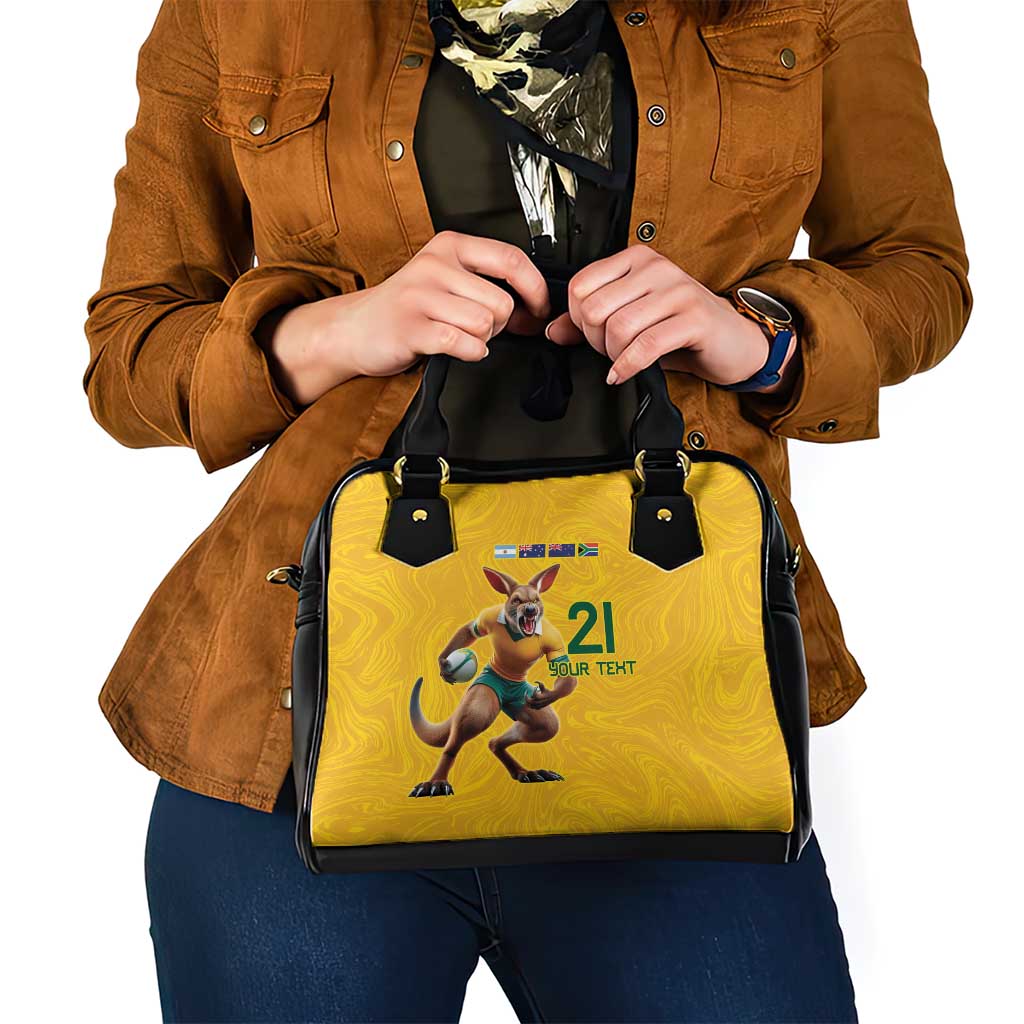 Australia Rugby Custom Shoulder Handbag Glory Be To Wallabies Simple Pattern - Aussie Hoodie