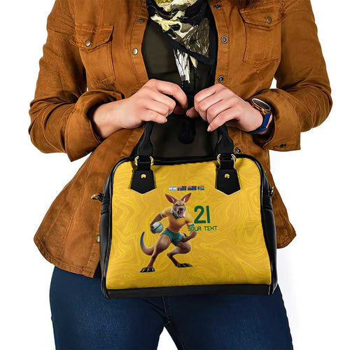 Australia Rugby Custom Shoulder Handbag Glory Be To Wallabies Simple Pattern - Aussie Hoodie