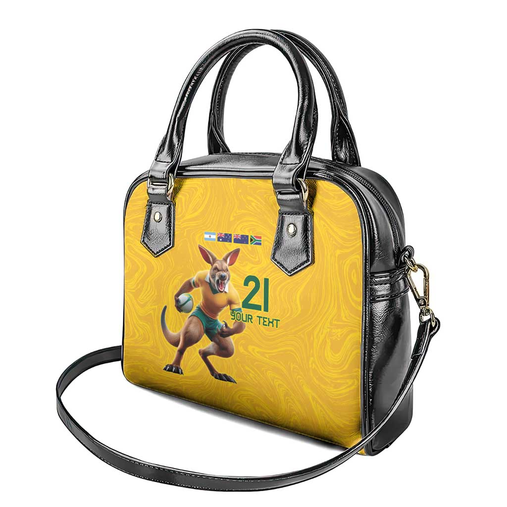 Australia Rugby Custom Shoulder Handbag Glory Be To Wallabies Simple Pattern - Aussie Hoodie