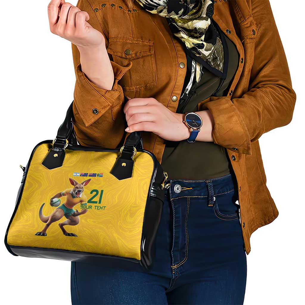 Australia Rugby Custom Shoulder Handbag Glory Be To Wallabies Simple Pattern - Aussie Hoodie