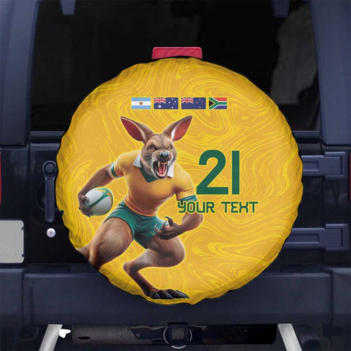 Australia Rugby Custom Spare Tire Cover Glory Be To Wallabies Simple Pattern - Aussie Hoodie