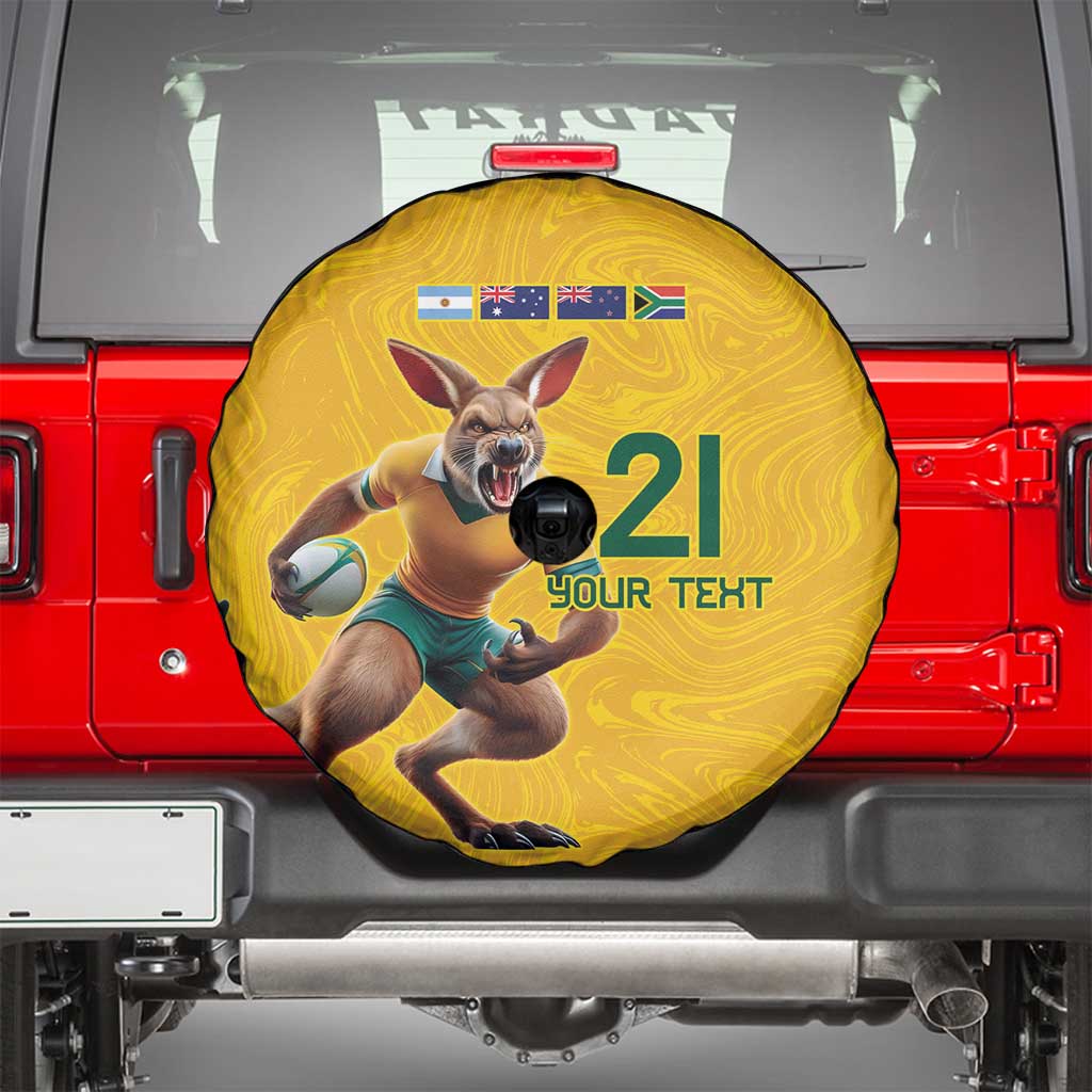 Australia Rugby Custom Spare Tire Cover Glory Be To Wallabies Simple Pattern - Aussie Hoodie
